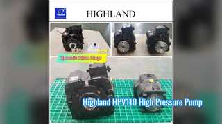 Highland HPV110 axiale zuigerpomp 42 MPa oogstmachine-oplossing
