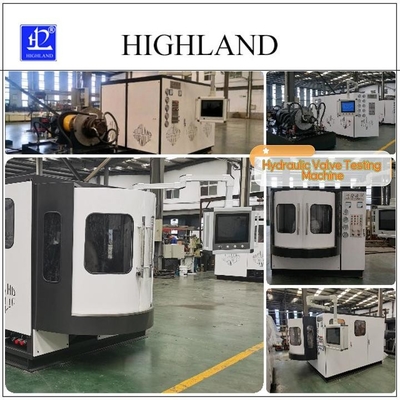 Test van hydraulisch klepsysteem HIGHLAND Hydraulische klep testmachine op maat Fabriek