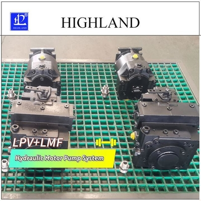 Hydraulisch motorpompsysteem met axiale zuigerpomp met variabele verplaatsing