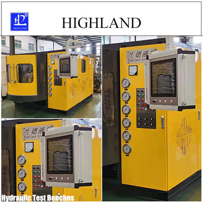 Professionele hydraulische testbank met een gepatenteerd product en een doorstroming van 450 l/min
