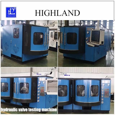 Test van een hydraulisch ventielsysteem met een hydraulische testmachine voor graafmachines
