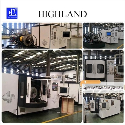 Volledig automatische hydraulische klepproefmachine met een doorstroming van 450 L/min.