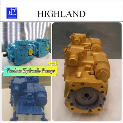 Tandemhydraulische pompen voor landbouwmachines van 110cc/r