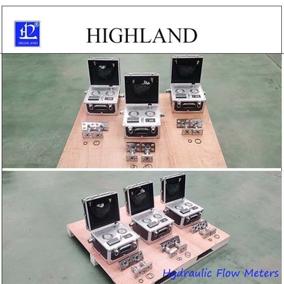 Maximaal druk 420 bar nauwkeurige hydraulische stroommeters met gegevensdisplay