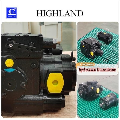 Hydraulisch transmissie systeem getest en volledig aangepast met axiale zuigerpomp