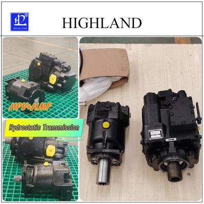 Hydraulisch transmissie systeem getest en volledig aangepast met axiale zuigerpomp