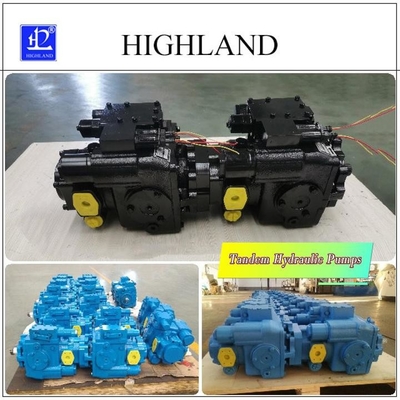 1 jaar gietijzeren tandem hydraulische pompen met zwarte of blauwe kleur