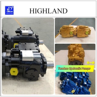 Handmatig laden Tandem hydraulische pompen gietijzer Hydraulische systeemonderdelen