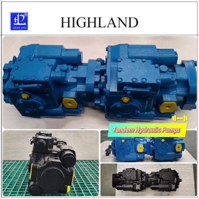 Harvester Tandem Hydraulische pompen Zwart Blauw Gegote ijzer componenten